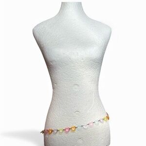 Colorful Heart Charm Belt